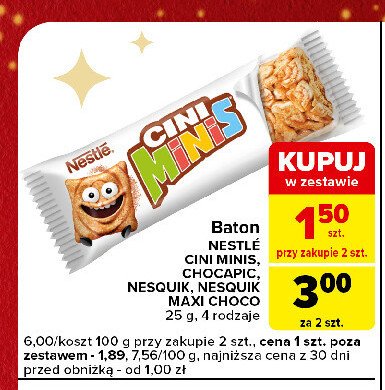 Baton Cini minis promocja