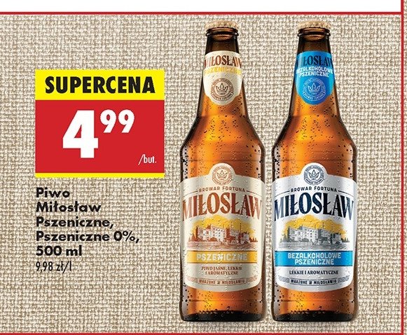 Piwo Mi艂os艂aw bezalkoholowe pszeniczne promocja