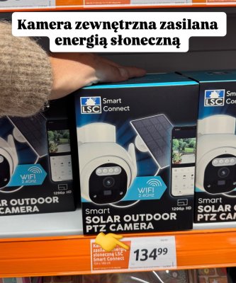 Kamera zewnętrzna zasilana energią słoneczną  promocja w Action