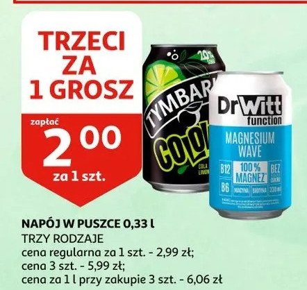 Napój cola + limonka Tymbark colove promocja