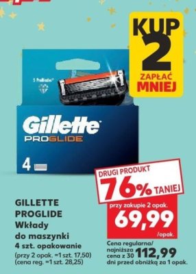 Wkłady do maszynki PROGLIDE 4 szt.  promocja w Kaufland