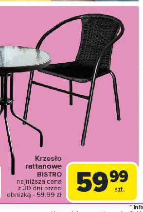 Krzes艂o bistro promocja