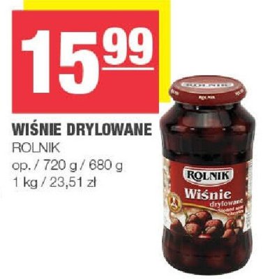 Wiśnie drylowane ROLNIK promocja w SPAR