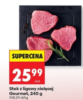 Stek z ligawy cielęcej Gourmet promocja w Biedronka
