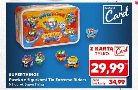 Puszka z figurkami superthings promocja