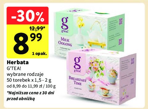 Herbata milk oolong G'tea! promocja