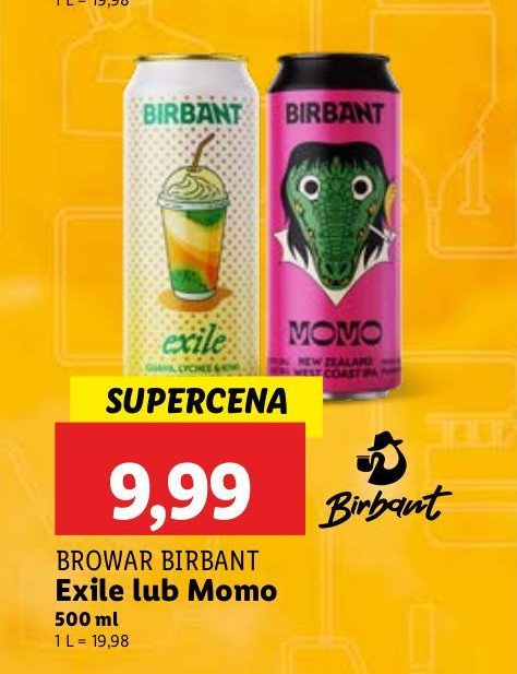 Piwo Birbant exile promocja w Lidl