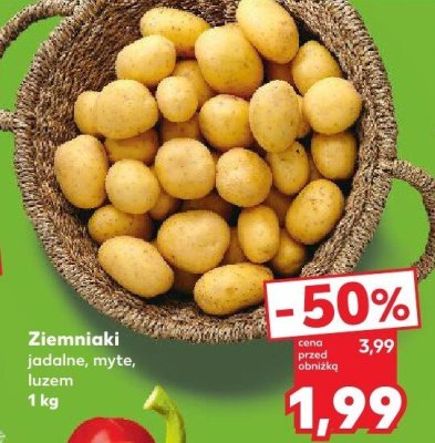 Ziemniaki jadalne, myte, luzem promocja w Kaufland