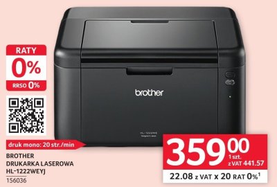 Drukarka laserowa Brother HL-1222WEJ promocja w Selgros