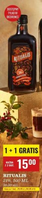 Likier Ritualis 21% 500 ml promocja w Biedronka