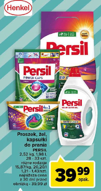 Żel do prania Persil color gel promocja