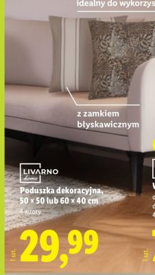 Poduszka dekoracyjna 60x40 cm promocja w Lidl