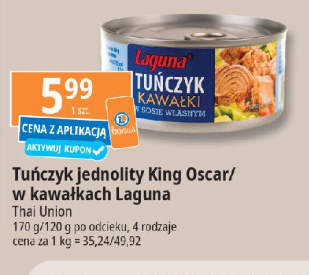 Tuńczyk w kawałkach King oscar promocja