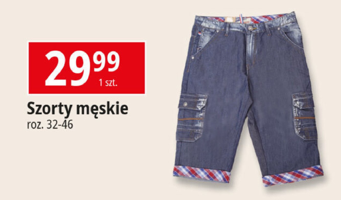 Szorty męskie rozm. 32-46 promocja