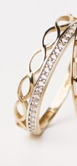 Pierścionek złoto PI-001054 promocja w Briju