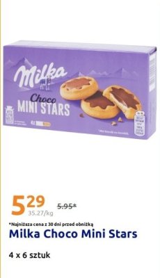 Czekolada Milka Choco Mini Stars promocja w Action
