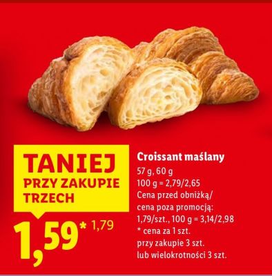 Croissant maślany promocja w Lidl