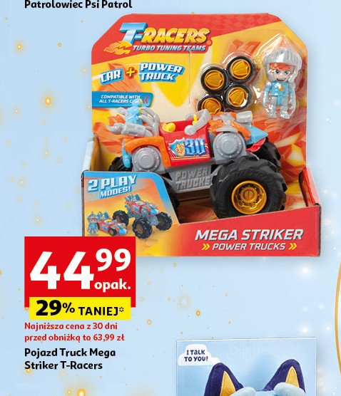 Pojazd truck mega striker t-racers promocja w Auchan