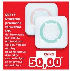 Drukarka termiczna c15 Setty promocja