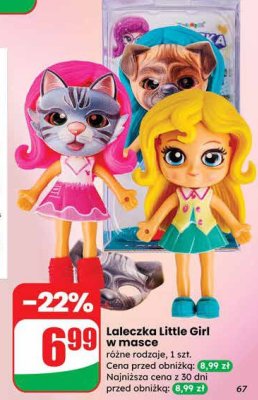 Laleczka w masce Little Girl promocja w Dino