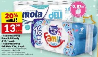 Papier toaletowy Buny Soft Family A'16, 1 opak. promocja w Twój Market
