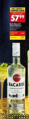 Rum Bacardi Carta Blanca promocja w Biedronka