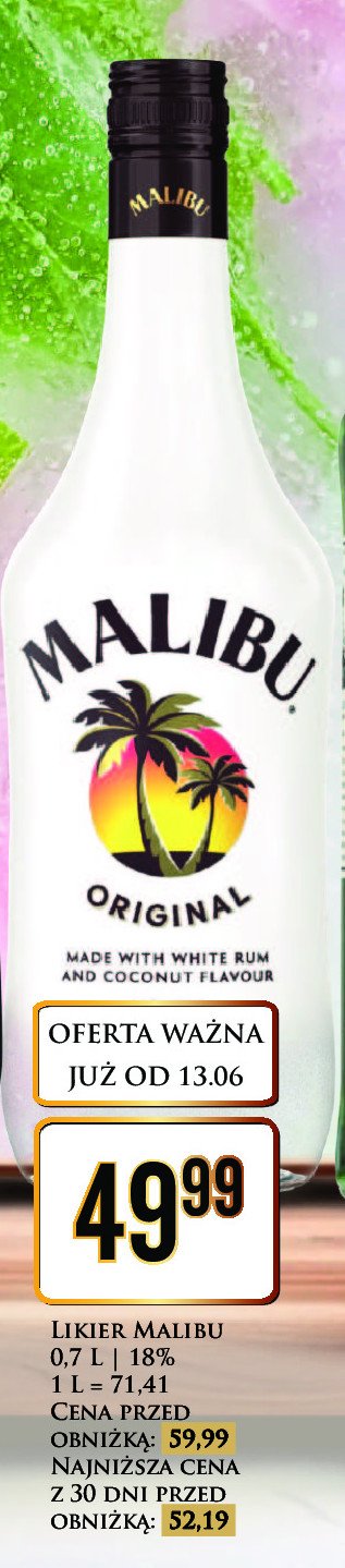 Rum Malibu caribbean promocja w Dino