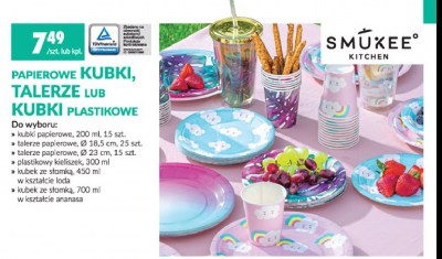 Talerze papierowe śr 23 cm Smukee kitchen promocja
