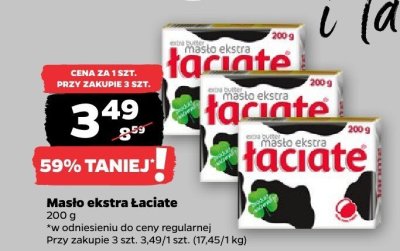 Masło ekstra Łaciate promocja w Netto