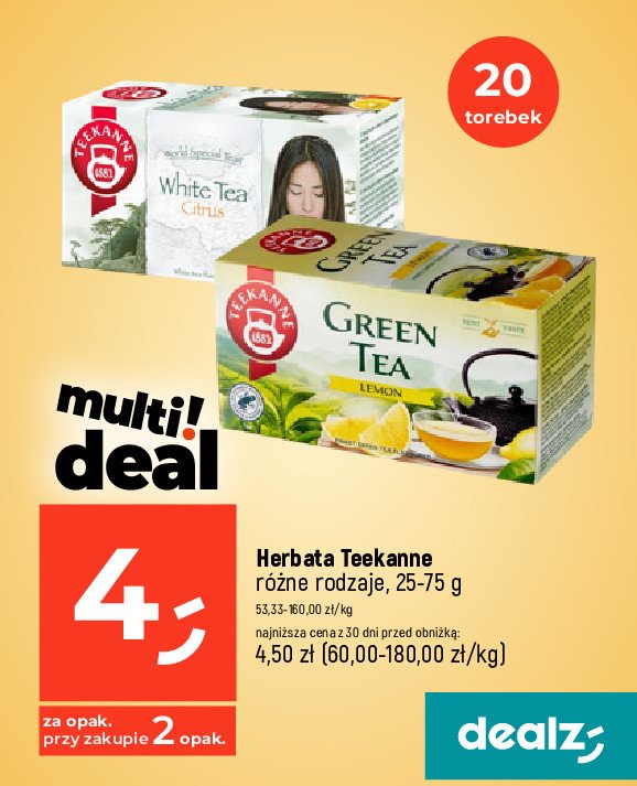 Herbata white citrus Teekanne world special teas promocja