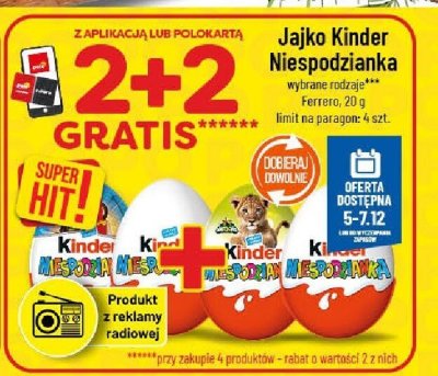 Jajko Kinder Niespodzianka promocja w POLOmarket