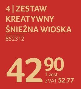 Zestaw kreatywny śnieżna wioska promocja w Selgros