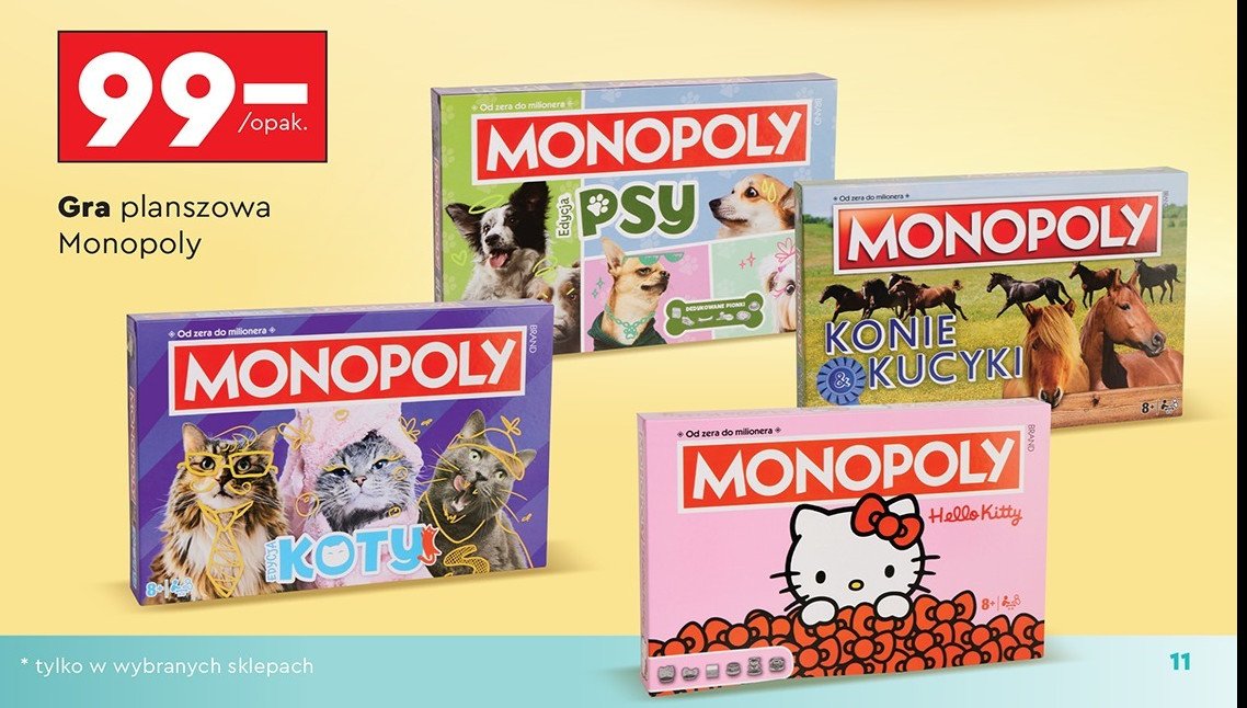 Gra konie kucyki Monopoly promocja w Biedronka