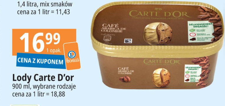 Lody cafe arabica Algida carte d'or les desserts promocja