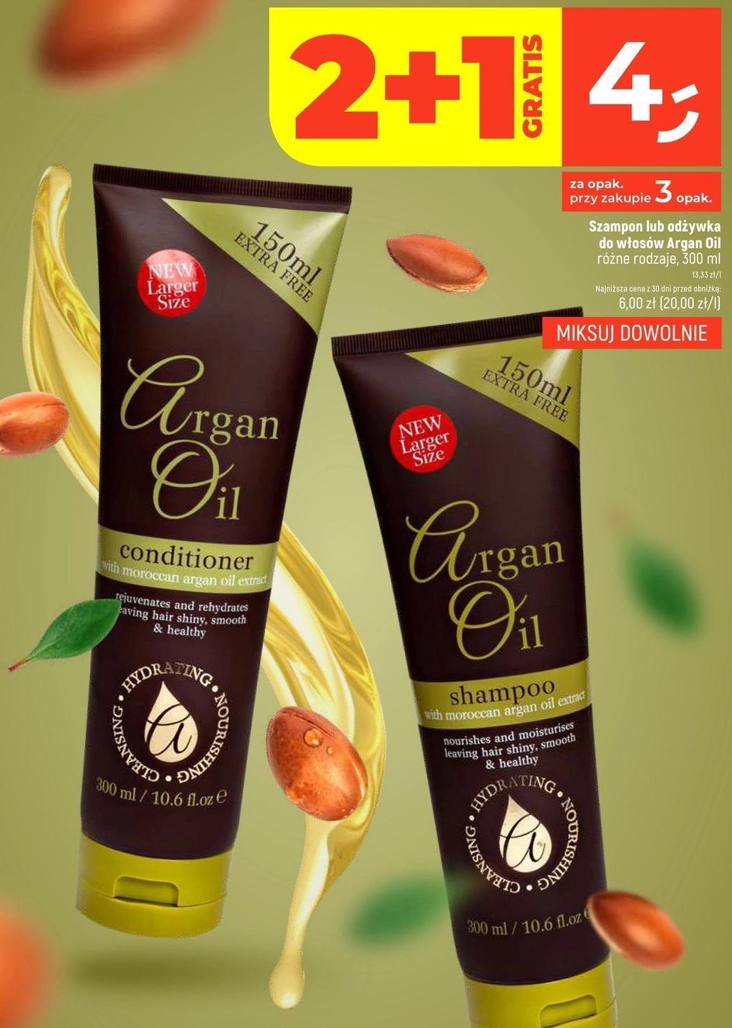 Odżywka do włosów argan oil promocja