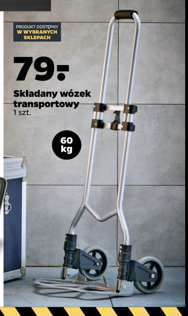 Wózek transportowy składany udźwig: 60 kg promocja w Netto