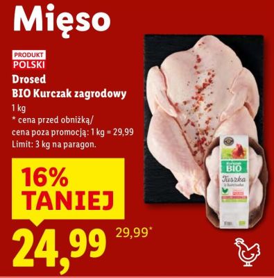 Kurczak Drosed BIO Kurczak zagrodowy promocja w Lidl