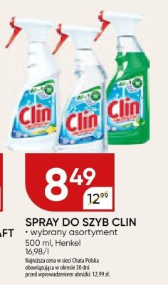 Spray do szyb CLIN Henkel promocja w Chata Polska