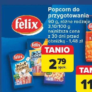 Pop corn serowy Felix pop corn promocja