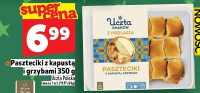 Pasztetiki z kapustą i grzybami Uczta Polska 350g promocja w TOPAZ