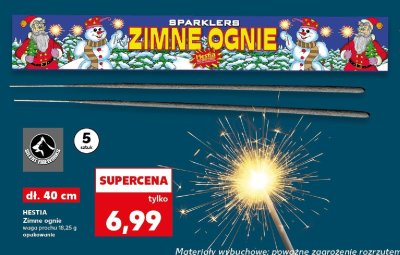 Zimne ognie waga prochu promocja w Kaufland