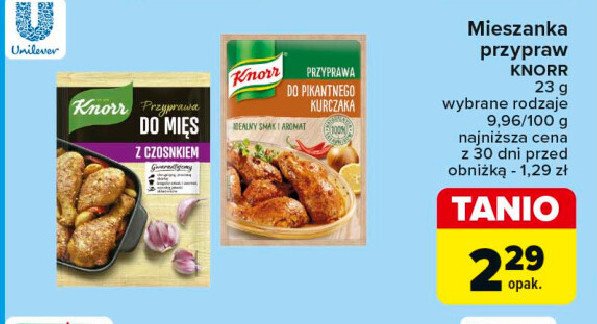 Przyprawa do pikantnego kurczaka Knorr przyprawa promocja