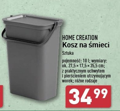 Kosz na śmieci 10l Home creation promocja