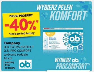 Tampony Pro Comfort promocja w Intermarche
