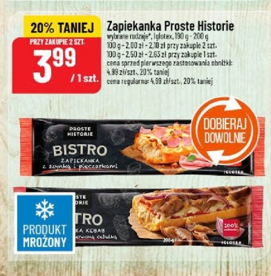 Zapiekanka Proste Historie promocja w POLOmarket