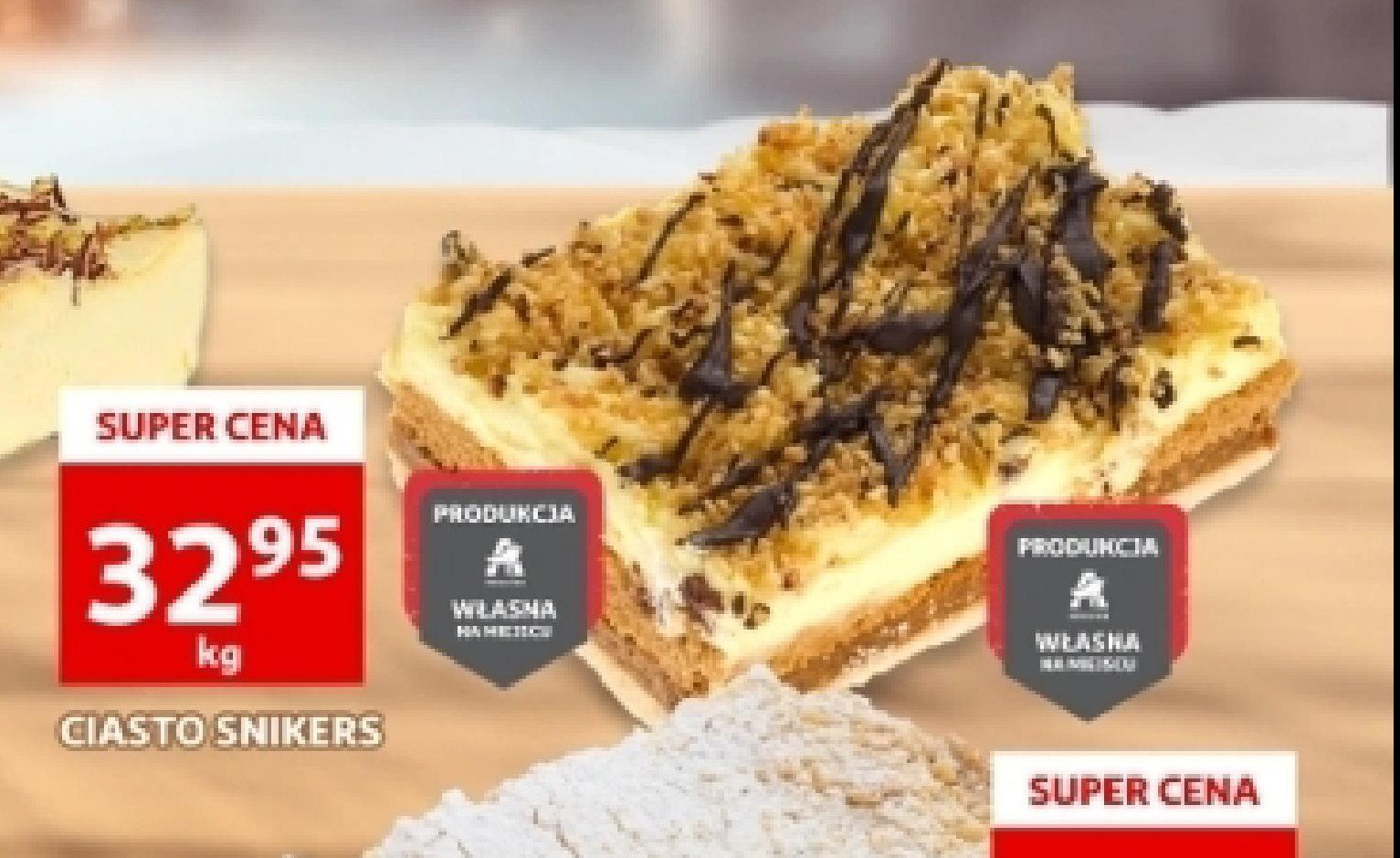 Ciasto snikers Auchan promocja