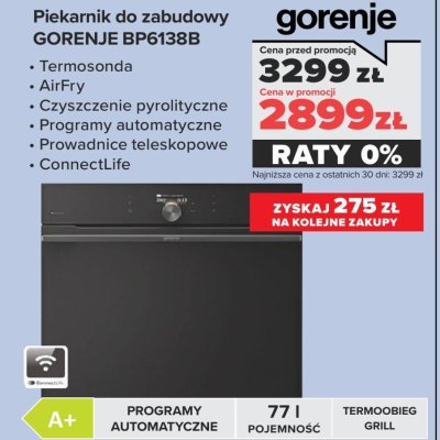 Piekarnik do zabudowy BP6138BB promocja w NEONET