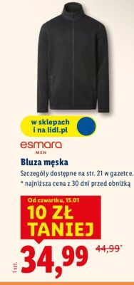Bluza męska  promocja w Lidl
