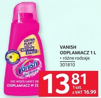 Odplamiacz Vanish 1 L promocja w Selgros