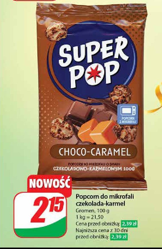 Popcorn choco & caramel Super pop promocja